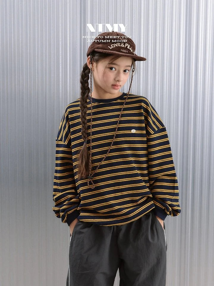 Little Foxx – Tori Striped Raglan Sweatshirt