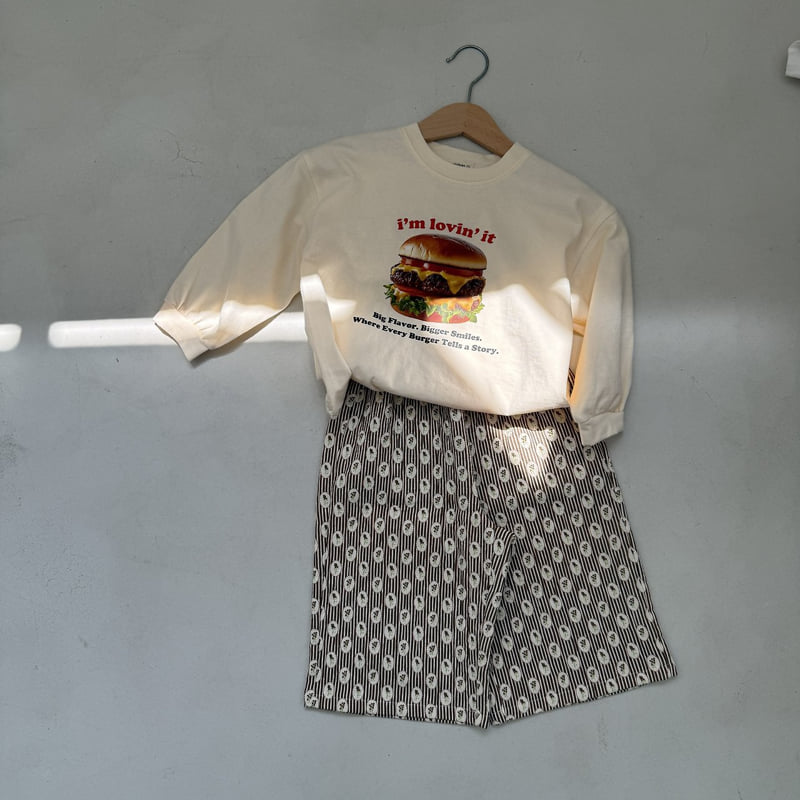 Little Foxx – Hamburger Long Sleeve Tee