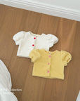 Little Foxx – Meringue Heart Short-sleeve Cardigan