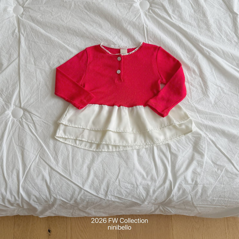 Little Foxx – Eyelet Tulip Layered Tee