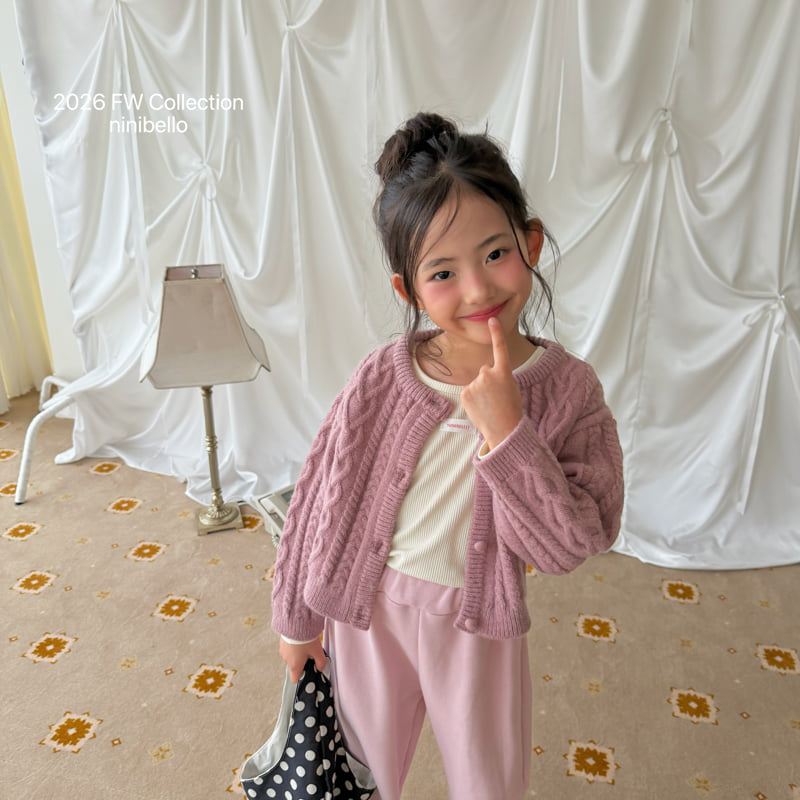 Little Foxx – Mauve Knit Cardigan