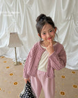Little Foxx – Mauve Knit Cardigan