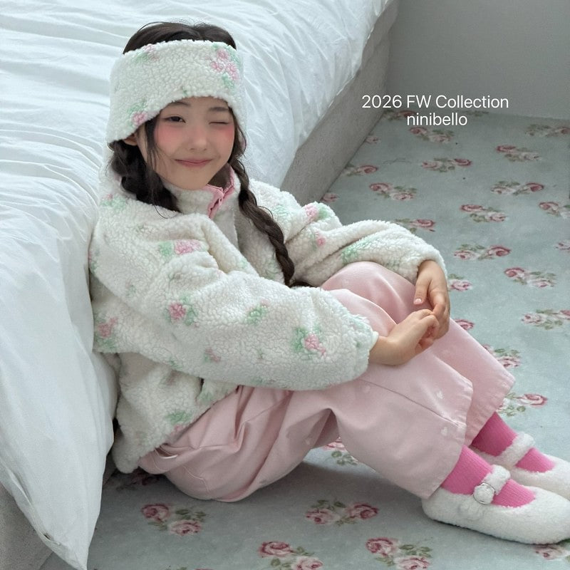Little Foxx – Milk Heart Embroidery Pants