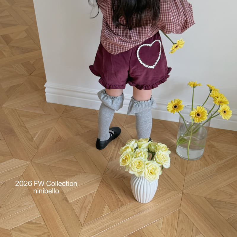 Little Foxx – Heart Frill Corduroy Pants
