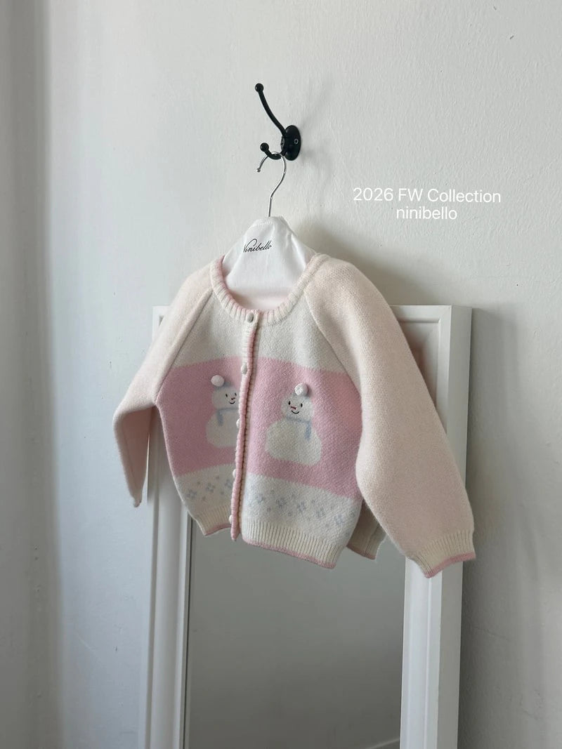 Snowman Knit Cardigan – Preorder direkt aus Korea – in 2–4 Wochen bei dir