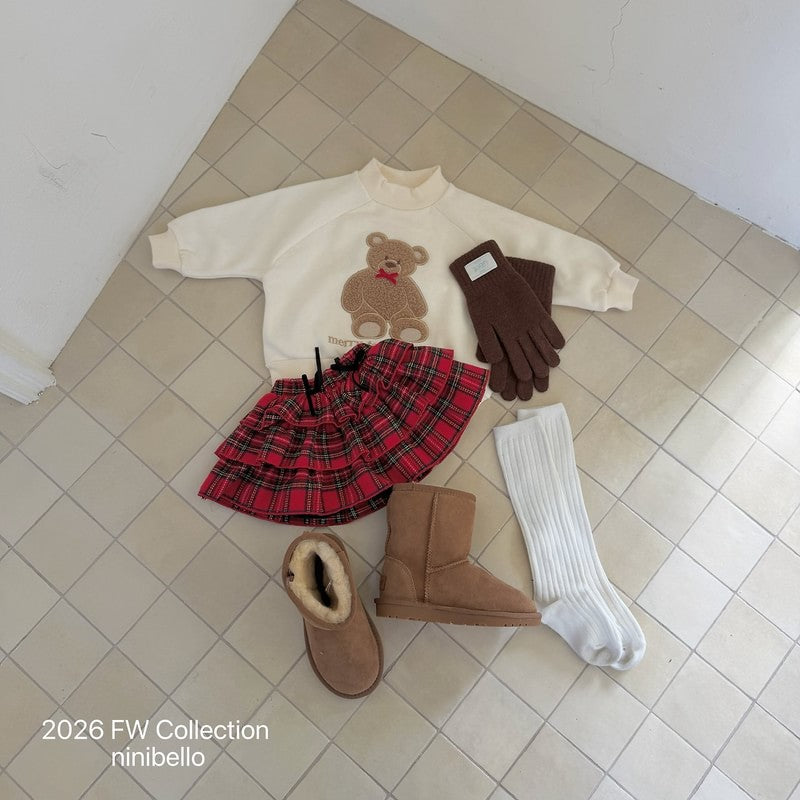 Teddy Bear Raglan Sweatshirt – 2 Farben: Ivory, Navy