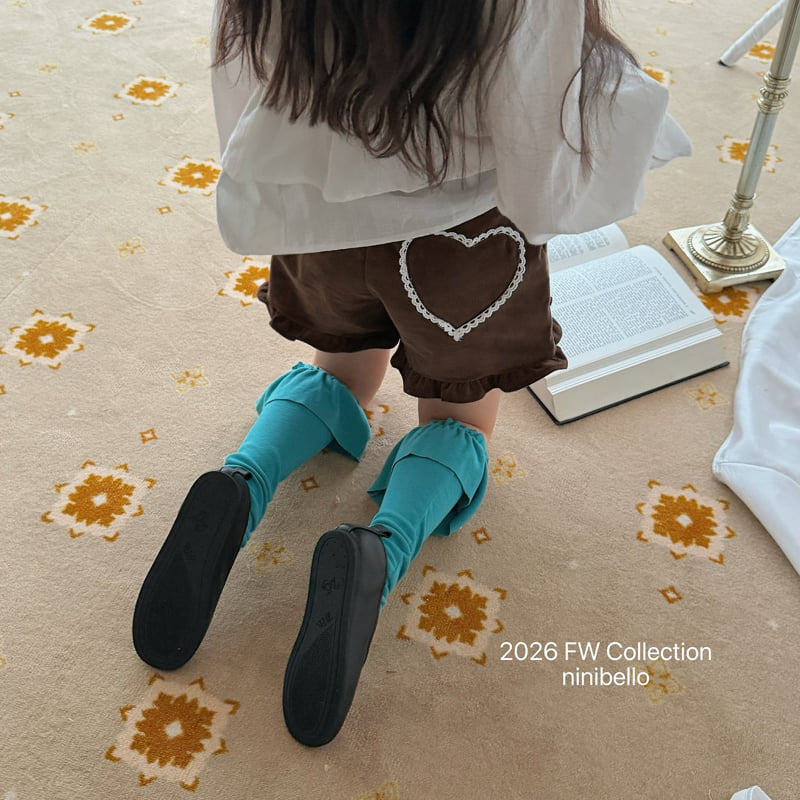 Little Foxx – Heart Frill Corduroy Pants