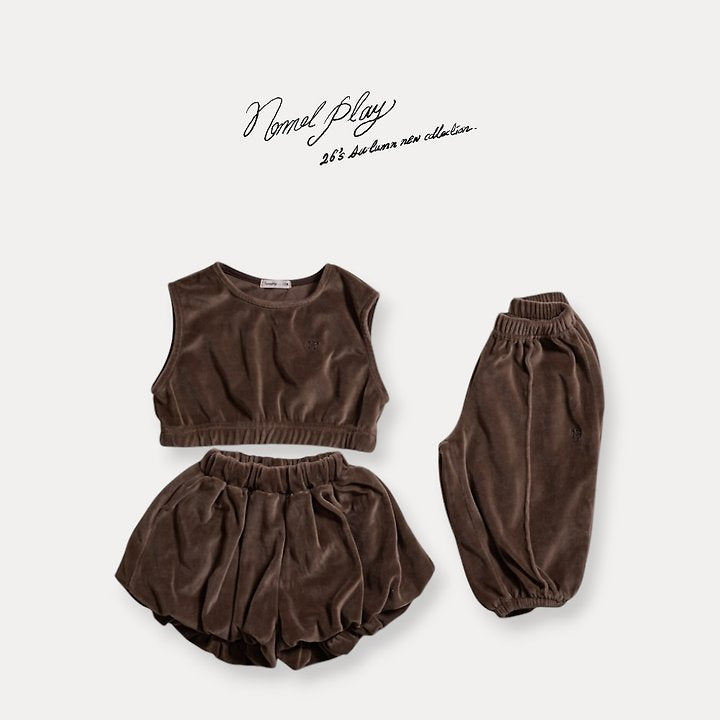 Little Foxx – Velour Crop Vest