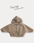 Little Foxx – Dove Shirring Zip-Up