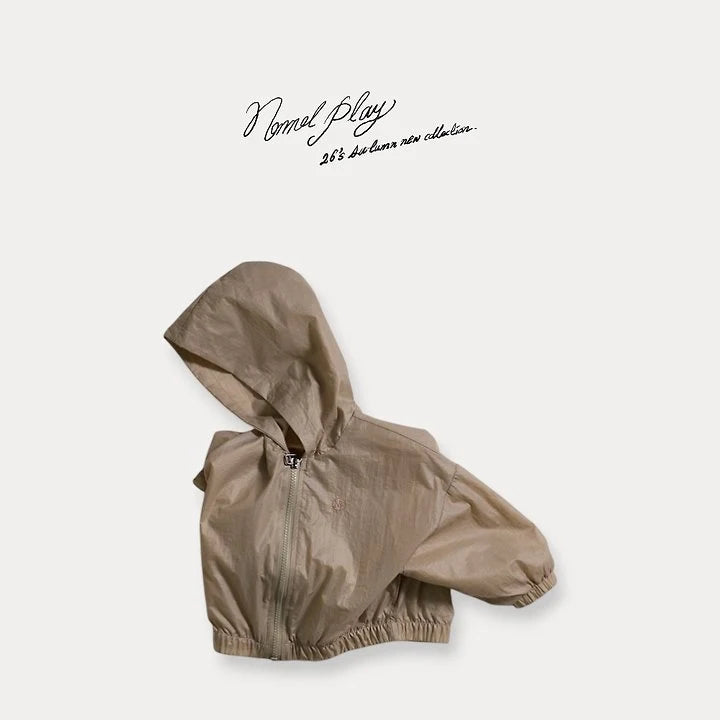 Little Foxx – Dove Shirring Zip-Up