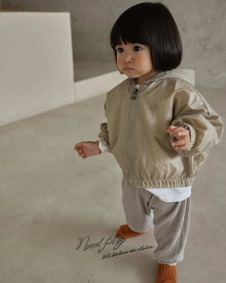 Little Foxx – Dove Shirring Zip-Up
