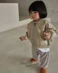Little Foxx – Dove Shirring Zip-Up