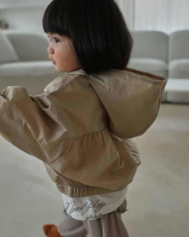 Little Foxx – Dove Shirring Zip-Up