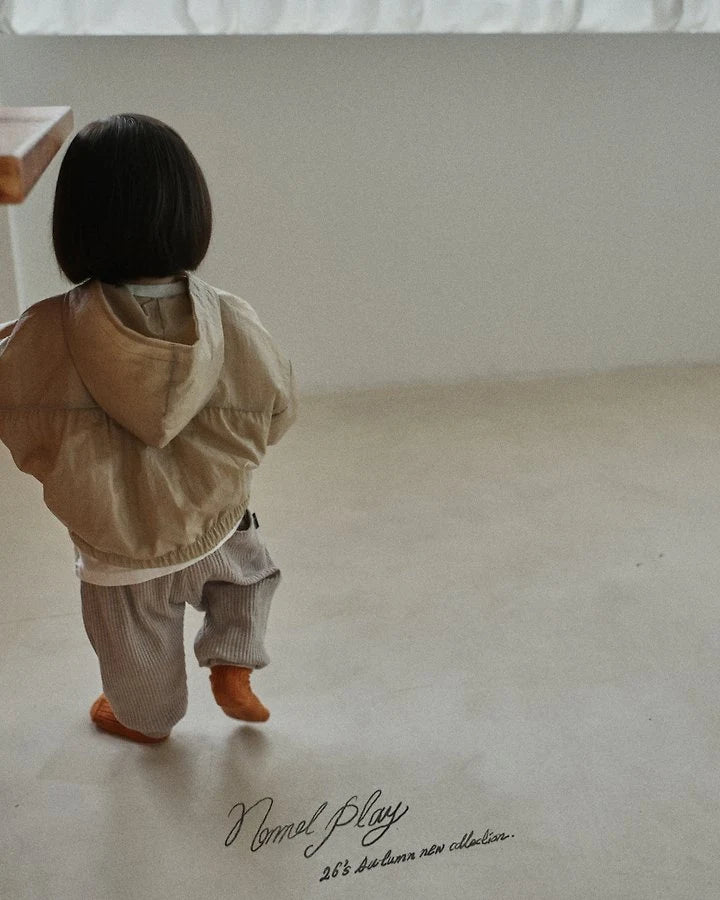 Little Foxx – Dove Shirring Zip-Up