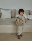Little Foxx – Dove Shirring Zip-Up