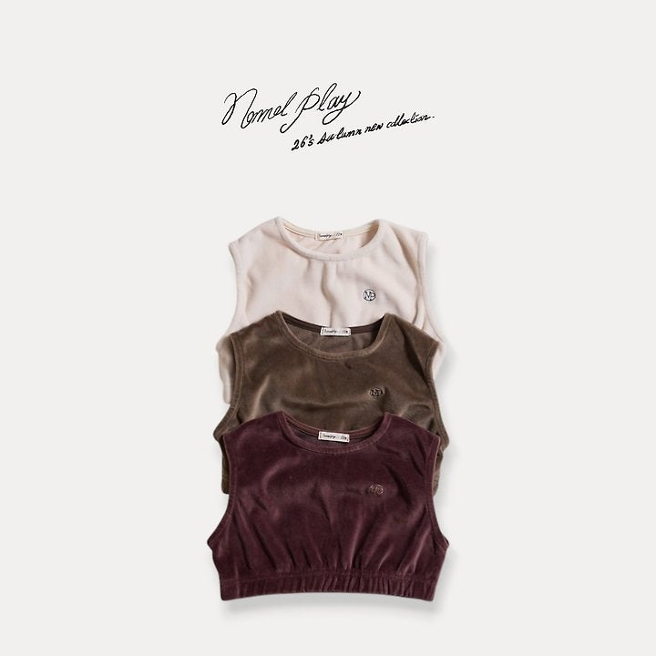 Little Foxx – Velour Crop Vest