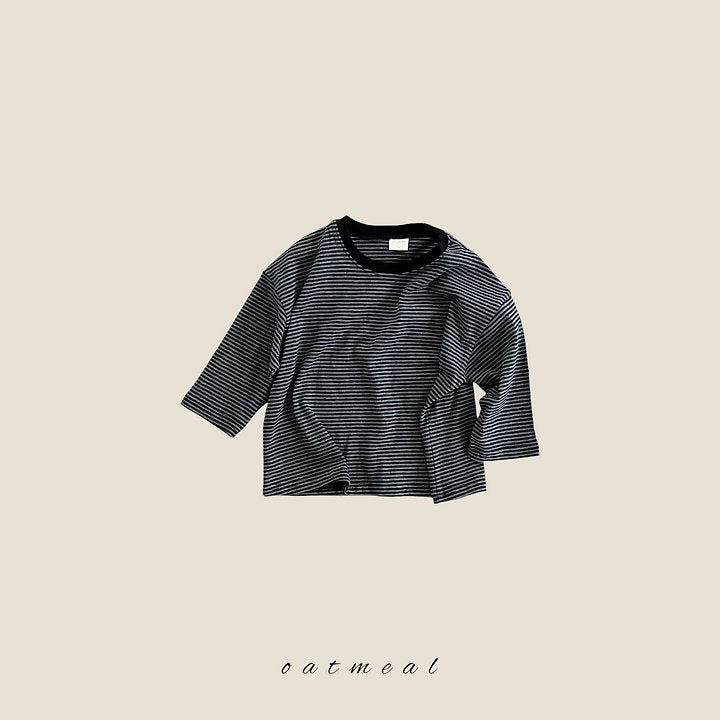 Little Foxx – Pretzel Stripe Round Neck Tee