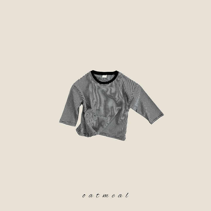 Little Foxx – Pretzel Stripe Round Neck Tee