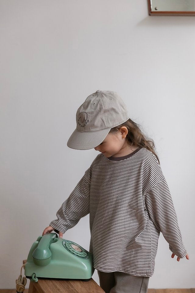 Little Foxx – Pretzel Stripe Round Neck Tee