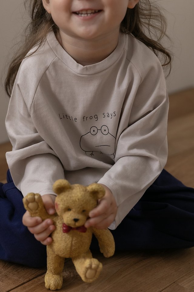 Little Foxx – Frog Raglan Tee