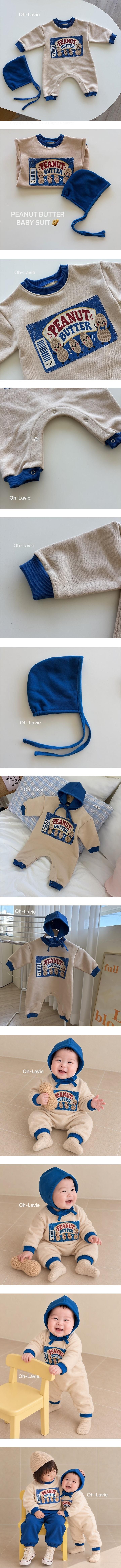 Little Foxx – Peanut Butter Baby Suit (Including Bonnet)