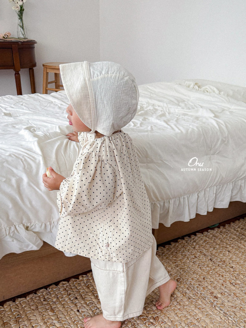 Little Foxx – Dot Shirring Blouse