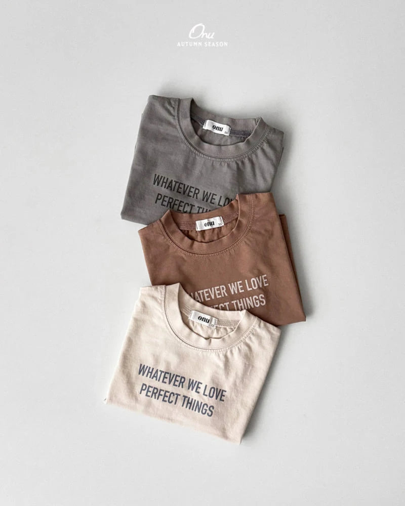 Little Foxx – Lettering Short Sleeve Tee