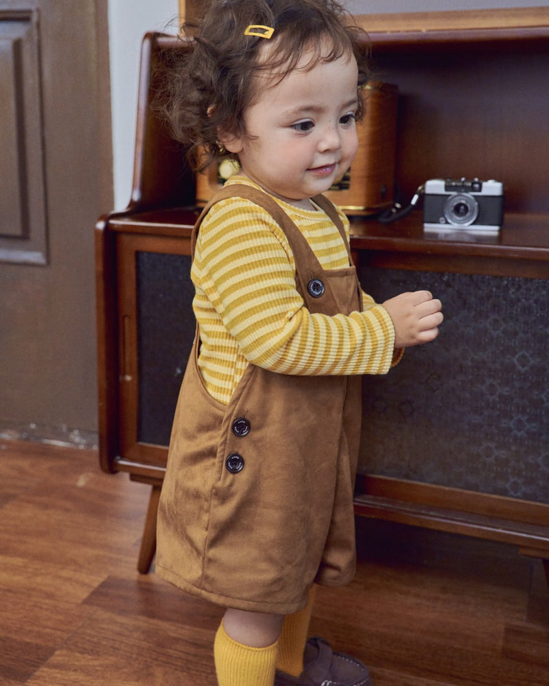 Little Foxx – Brownie Short Overalls