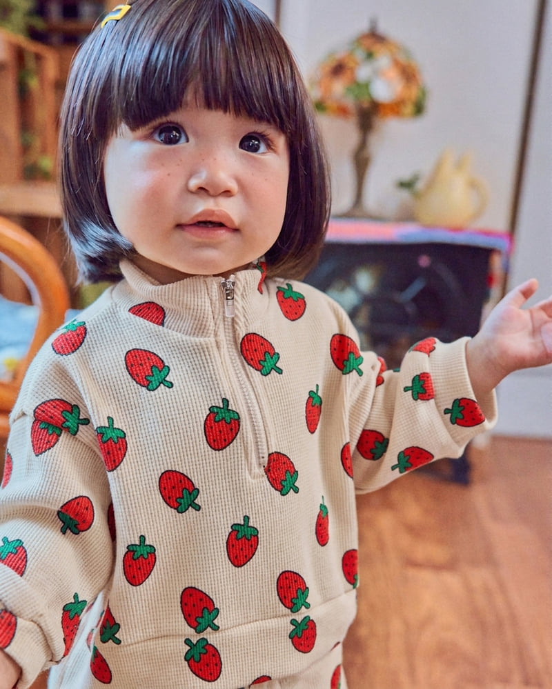 Little Foxx – Little Palm Waffle Anorak Top &amp; Bottom Set