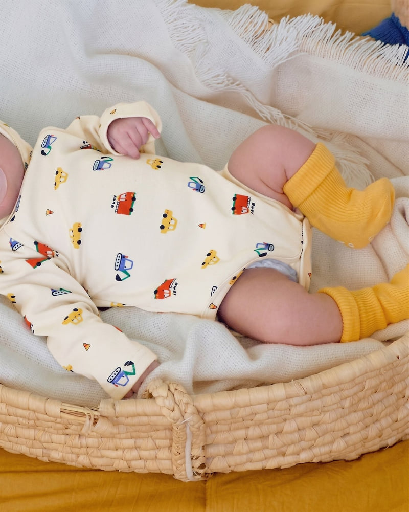 Car Bodysuit + Bonnet Set (Bebe)