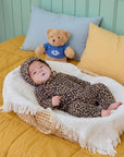 Little Leopard Full Bodysuit + Bonnet Set (Bebe)