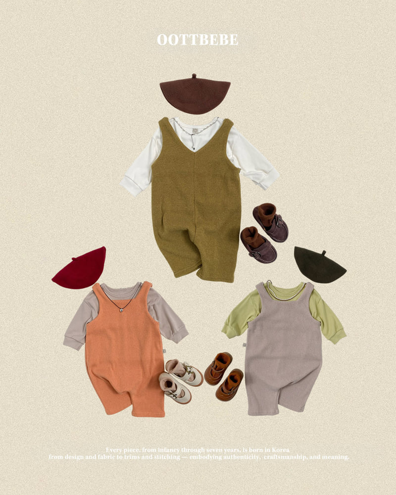 Little Foxx – Scone Knit Overalls