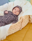 Little Leopard Full Bodysuit + Bonnet Set (Bebe)