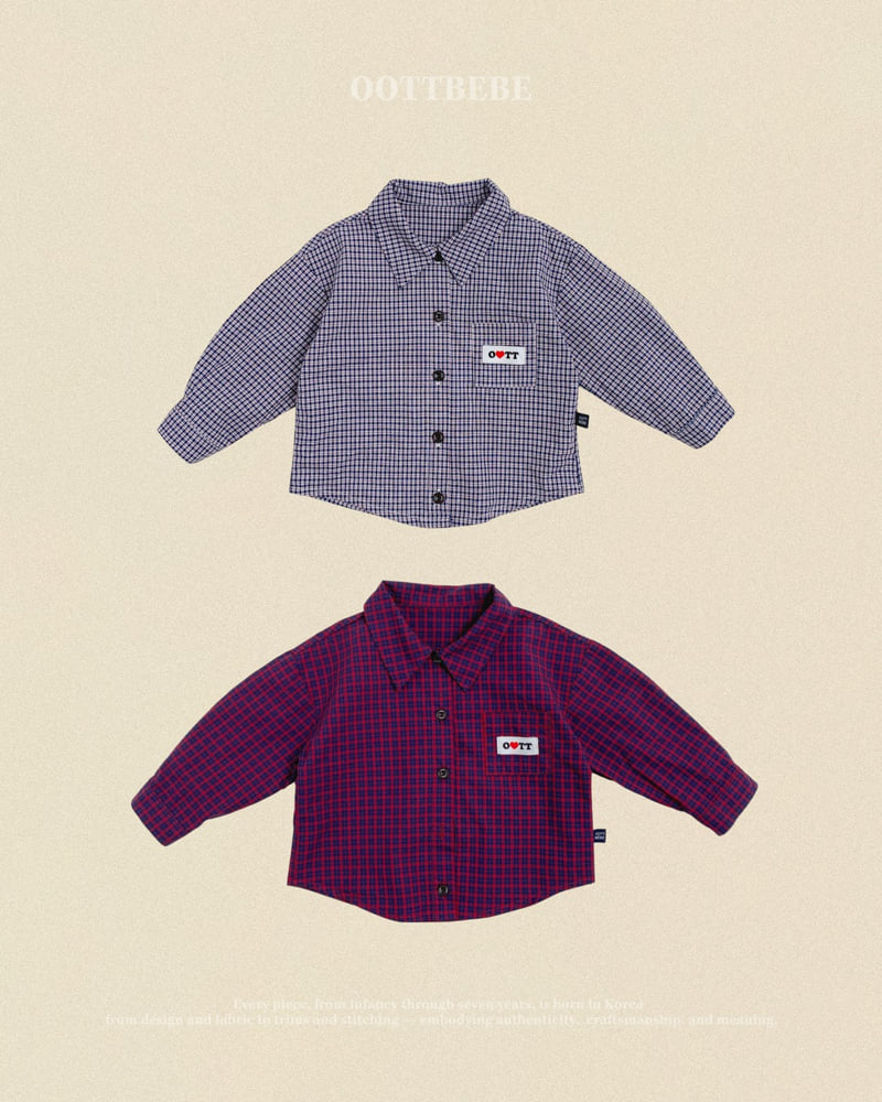 Little Foxx – Cappuccino Check Shirt