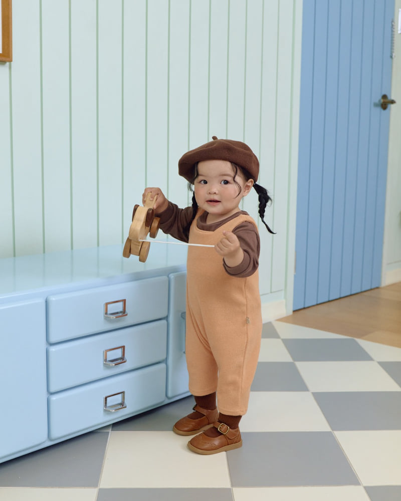 Little Foxx – Scone Knit Overalls