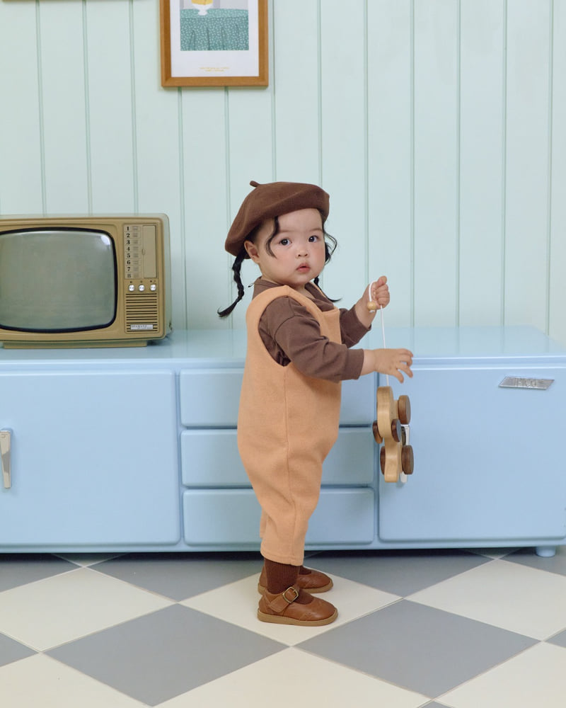 Little Foxx – Scone Knit Overalls