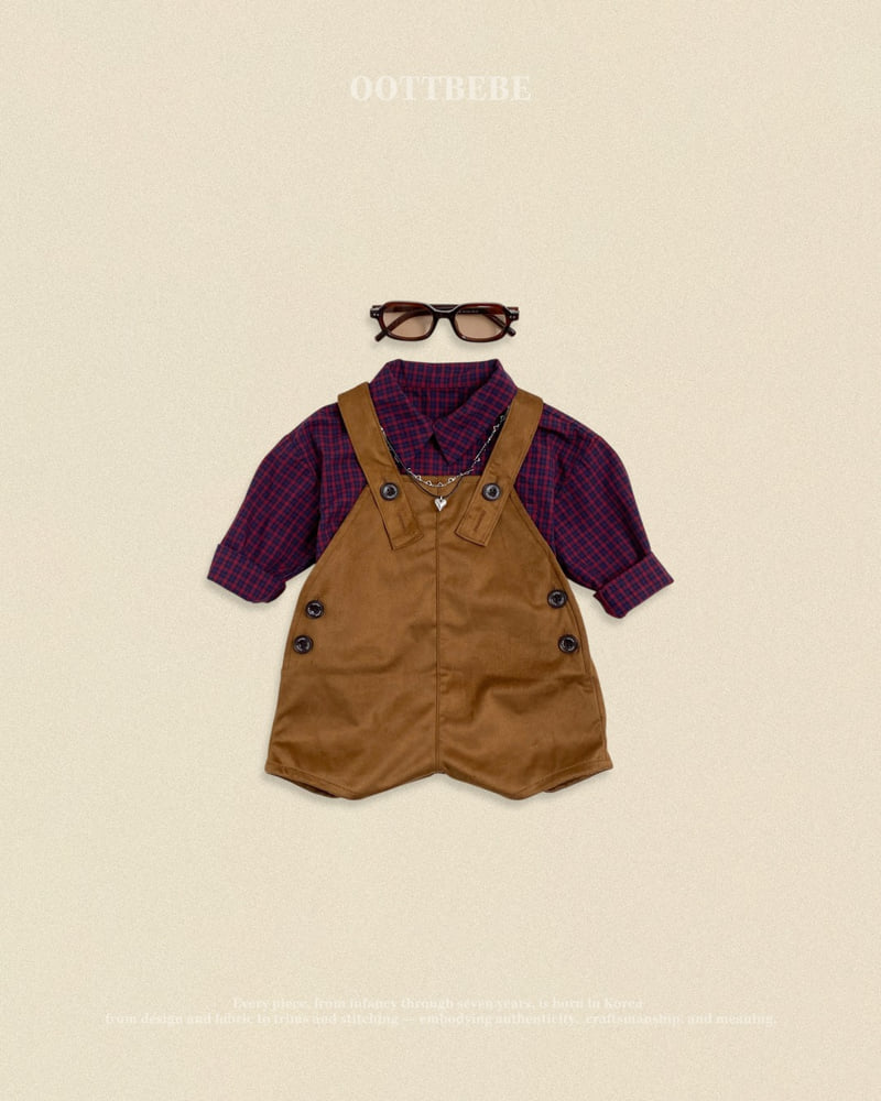 Little Foxx – Cappuccino Check Shirt