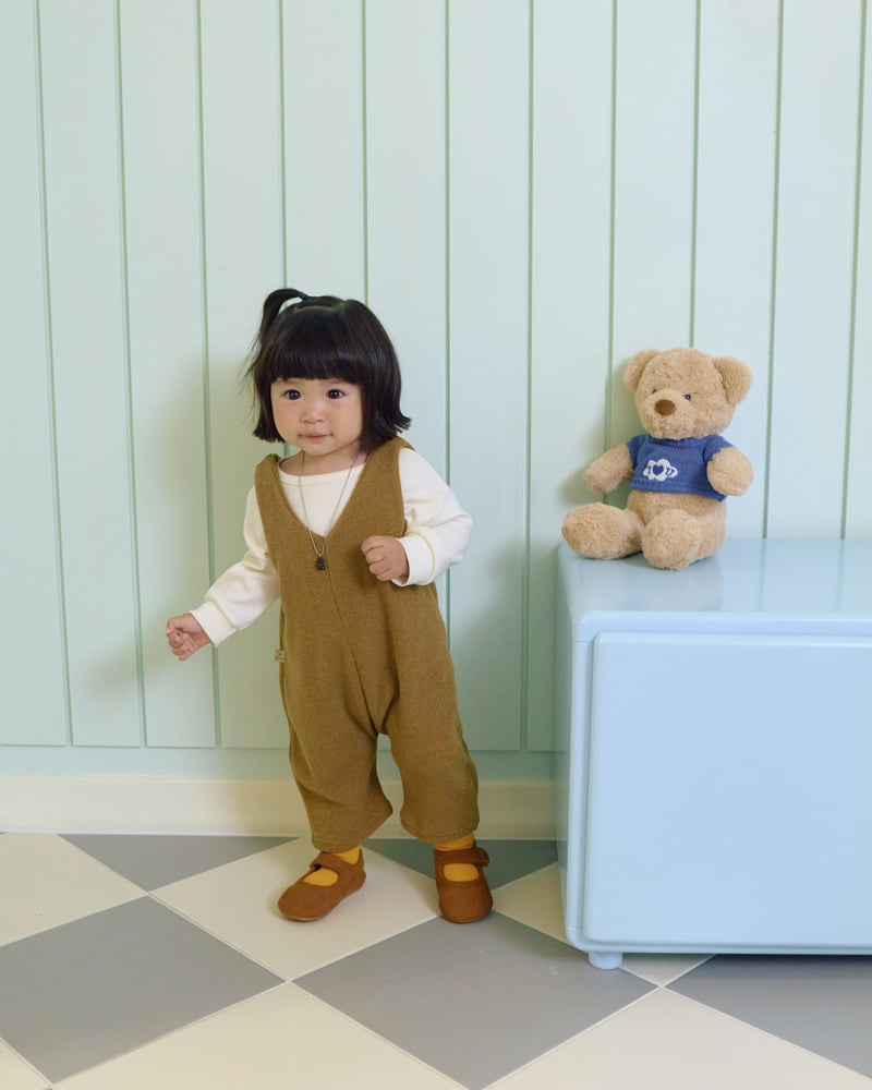 Little Foxx – Scone Knit Overalls