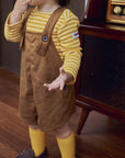 Little Foxx – Brownie Short Overalls