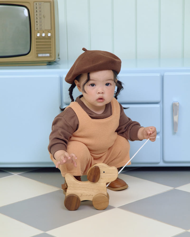 Little Foxx – Scone Knit Overalls