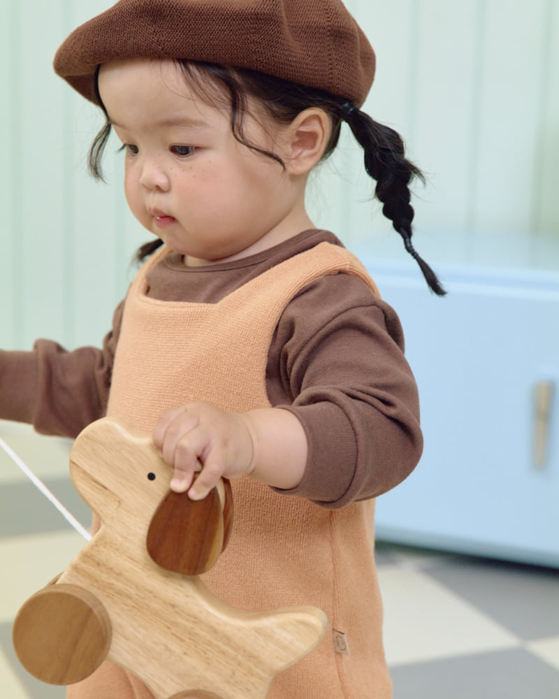 Little Foxx – Scone Knit Overalls