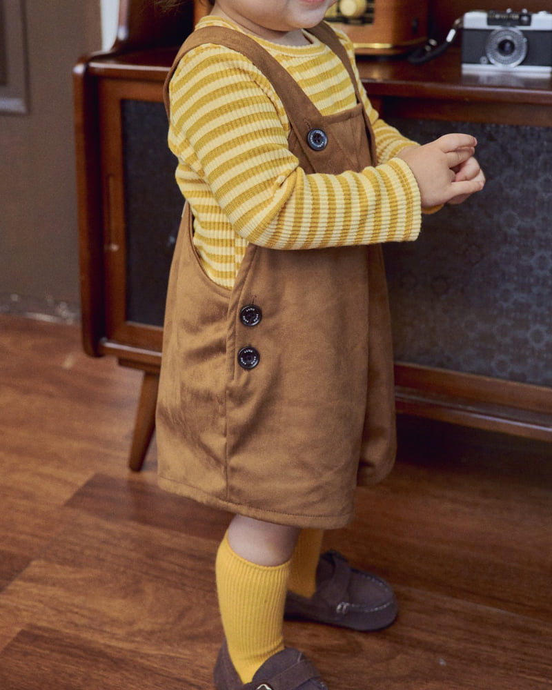 Little Foxx – Brownie Short Overalls