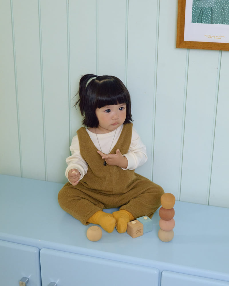 Little Foxx – Scone Knit Overalls