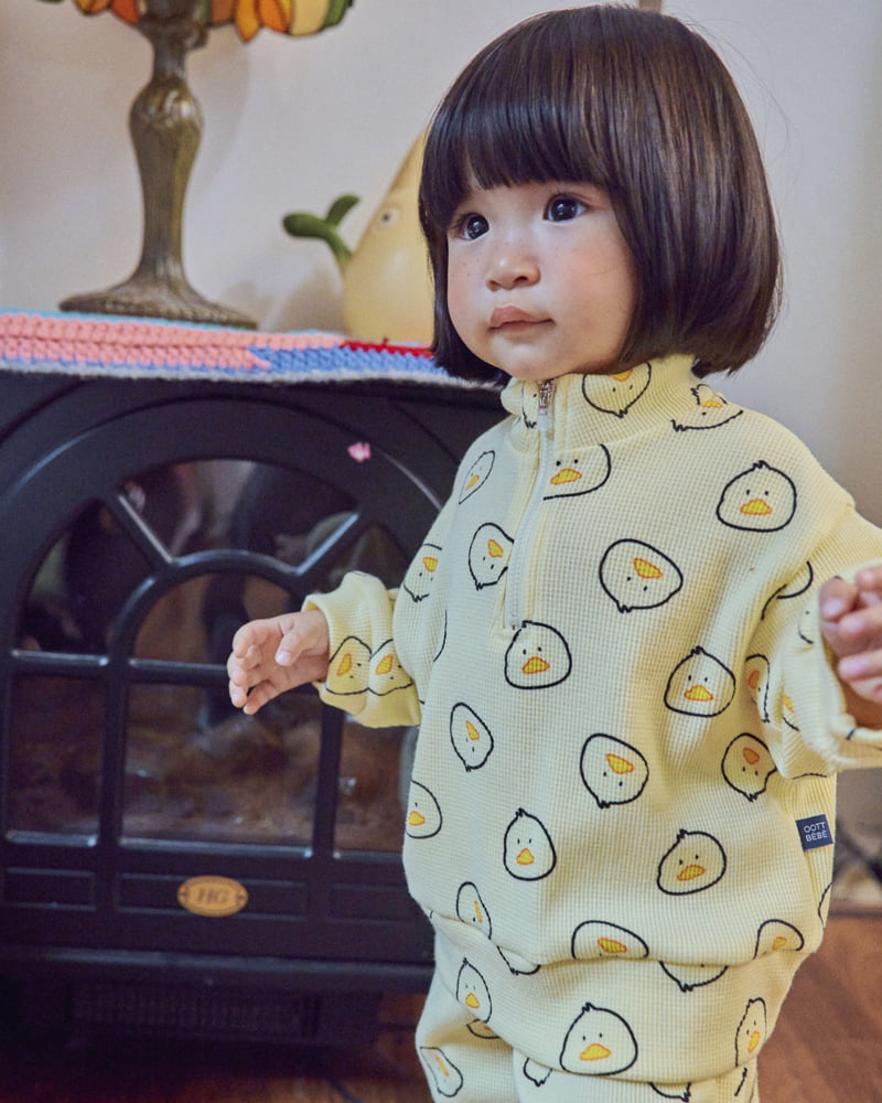 Little Foxx – Little Palm Waffle Anorak Top &amp; Bottom Set