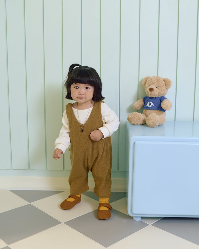 Little Foxx – Scone Knit Overalls