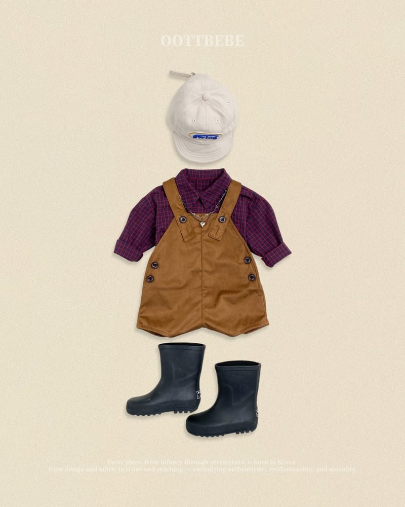 Little Foxx – Cappuccino Check Shirt