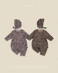 Little Leopard Full Bodysuit + Bonnet Set (Bebe)