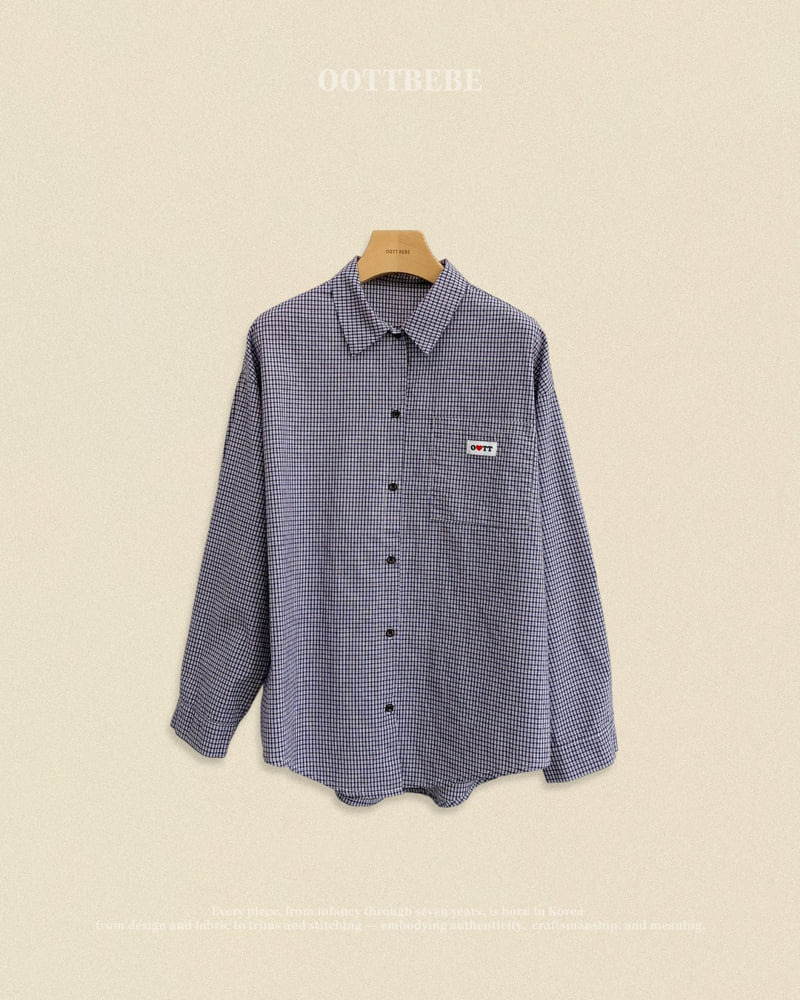 Little Foxx – Cappuccino Check Shirt (Adult)