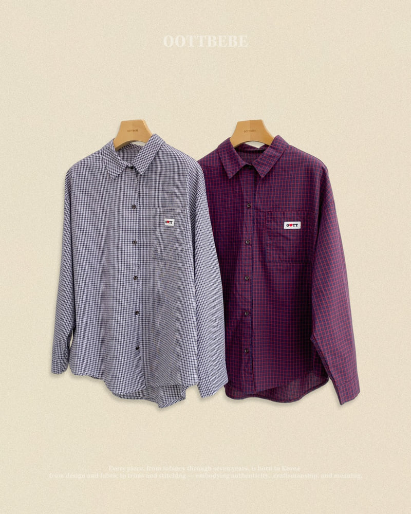 Little Foxx – Cappuccino Check Shirt (Adult)