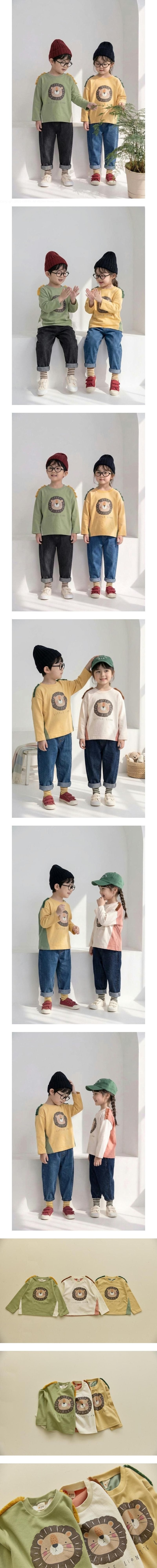 Little Foxx – Face Lion Embroidery Fringe Tee